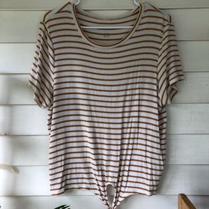 Striped American eagle tee